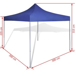 41465 Blue Foldable Tent 3 x 3 m - Img 9