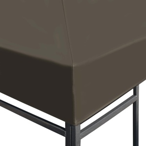 Acoperiș pentru pavilion, 310 g/m², gri taupe, 3 x 4 m - Img 5