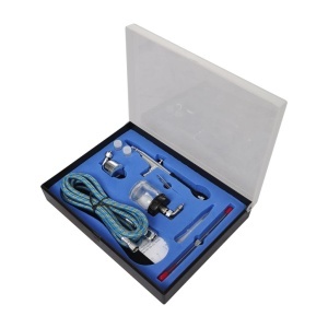 Airbrush Set compresor aerograf cu 2 pistoale - Img 3