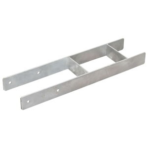Ancore de gard, 6 buc., argintiu, 14x6x60 cm, oțel galvanizat - Img 2