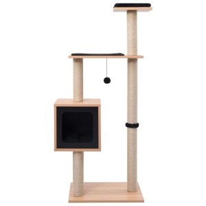 Ansamblu pentru pisici, covoraș din funie de sisal, 123 cm - Img 4