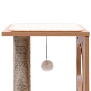 Ansamblu pentru pisici, covoraș din funie de sisal, 60 cm - Img 5