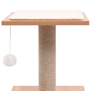 Ansamblu pentru pisici, covoraș din funie de sisal, 62 cm - Img 7