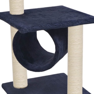 Ansamblu pisici, stâlpi din funie sisal, 65 cm, bleumarin - Img 4