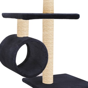 Ansamblu pisici, stâlpi funie sisal 260 cm, Bleumarin - Img 6