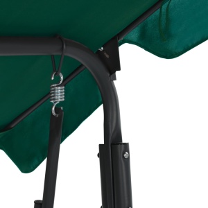 Balansoar de grădină, verde, 170x110x153 cm, material textil - Img 4