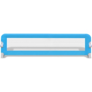 Balustradă de siguranță pentru pat copil, albastru, 150x42 cm - Img 3
