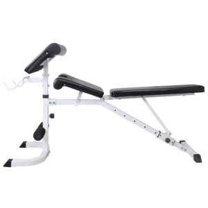 Bancă antrenament rastel greutăți, set haltere/gantere, 60,5kg - Img 5