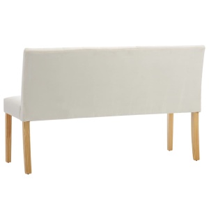 Bancă, crem, 140 cm, material textil - Img 7