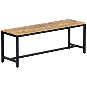 Bancă de bucătărie, 120 cm, lemn masiv de mango nefinisat - Img 10