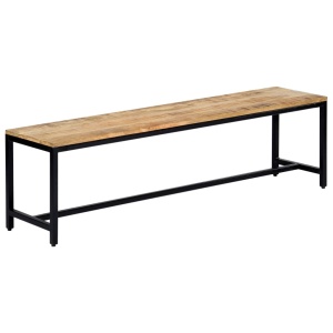 Bancă de bucătărie, 160 cm, lemn masiv de mango nefinisat - Img 11