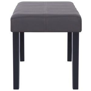 Bancă, gri, 106 cm, piele artificială - Img 7