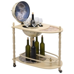 Bar tip glob pământesc suport sticle vin, verde, eucalipt - Img 2
