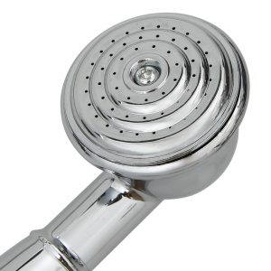 Baterie cadă cu 2 robinete + Deviator duș de mână Chrome Retro - Img 5