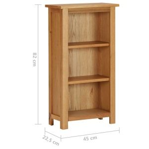 Bibliotecă 45x22,5x82 cm, lemn masiv de stejar - Img 5