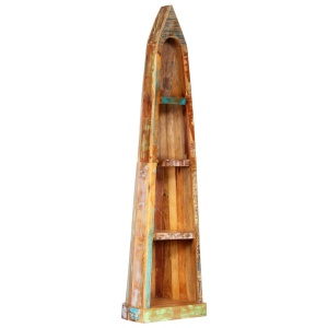 Bibliotecă, 50 x 40 x 180 cm, lemn masiv reciclat - Img 9