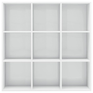 Bibliotecă, alb extralucios, 98 x 30 x 98 cm, PAL - Img 4