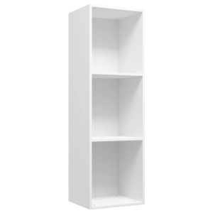 Bibliotecă/Comodă TV, alb, 36 x 30 x 114 cm, PAL - Img 2