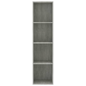 Bibliotecă/Comodă TV, gri beton, 36 x 30 x 143 cm, PAL - Img 5