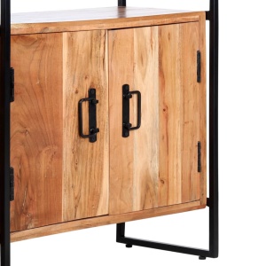 Bibliotecă cu 4 niveluri, 80x30x180 cm, lemn masiv de acacia - Img 6