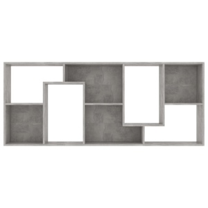 Bibliotecă, gri beton, 67x24x161 cm, PAL - Img 7