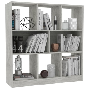 Bibliotecă, gri beton, 97,5 x 29,5 x 100 cm, PAL - Img 3