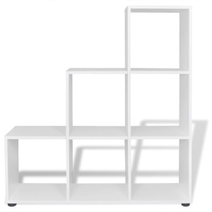 Bibliotecă in trepte / Raft de expunere 107 cm Alb - Img 3