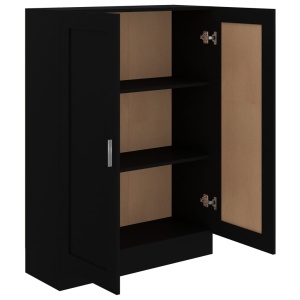 Bibliotecă, negru, 82,5 x 30,5 x 115 cm, PAL - Img 8