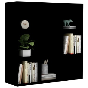Bibliotecă, negru, 98 x 30 x 98 cm, PAL - Img 3