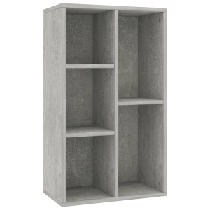 Bibliotecă/Servantă, gri beton, 45 x 25 x 80 cm, PAL - Img 2