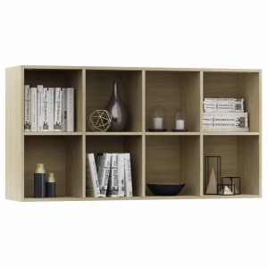 Bibliotecă/Servantă, stejar Sonoma, 66 x 30 x 130 cm, PAL - Img 8
