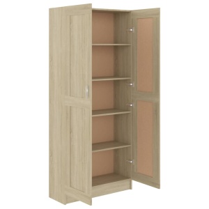 Bibliotecă, stejar Sonoma, 82,5 x 30,5 x 185,5 cm, PAL - Img 8