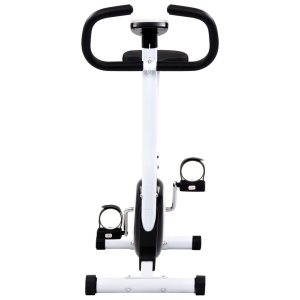 Bicicletă fitness cu curea de rezistență, negru - Img 4