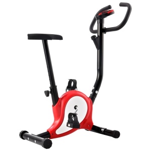 Bicicletă fitness cu curea de rezistență, roșu