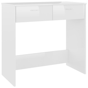Birou, alb extralucios, 80 x 40 x 75 cm, PAL - Img 2