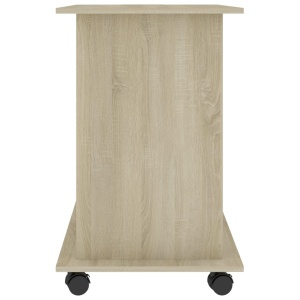 Birou de calculator, stejar Sonoma, 80 x 50 x 75 cm, PAL - Img 6