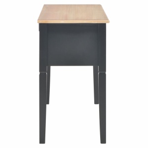 Birou de scris, negru, 109,5 x 45 x 77,5 cm, lemn - Img 8