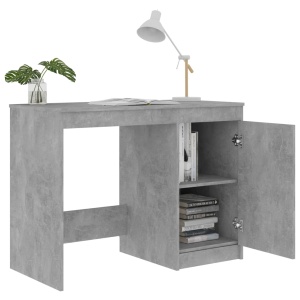 Birou, gri beton, 100 x 50 x 76 cm, PAL - Img 8