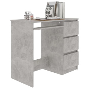 Birou, gri beton, 90 x 45 x 76 cm, PAL - Img 3