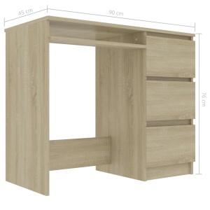 Birou, stejar Sonoma, 90 x 45 x 76 cm, PAL - Img 5