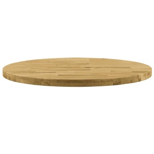 Blat de masă, lemn masiv de stejar, rotund, 44 mm, 800 mm - Img 2