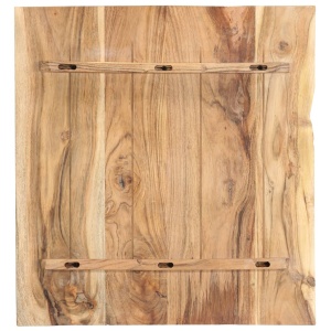 Blat lavoar de baie, 60 x 55 x 2,5 cm, lemn masiv de acacia - Img 2