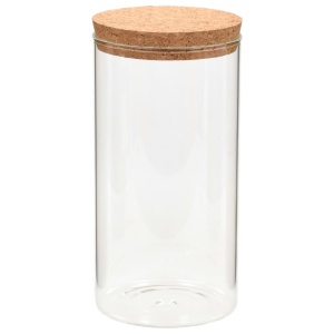 Borcane din sticlă depozitare, capac de plută, 6 buc., 1100 ml - Img 3