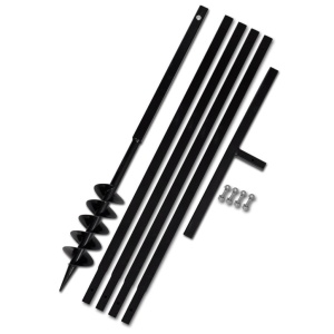 Burghiu manual găuri in pământ 100 mm cu tub prelungitor 5 m