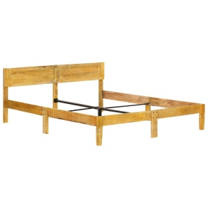 Cadru de pat, 180 cm, lemn masiv de mango - Img 2