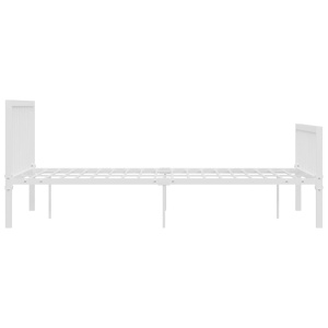 Cadru de pat, alb, 160 x 200 cm, metal - Img 4