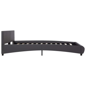 Cadru de pat cu LED, gri, 180 x 200 cm, piele artificială - Img 8