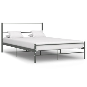 Cadru de pat, gri, 140 x 200 cm, metal