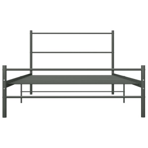 Cadru de pat, gri, 90 x 200 cm, metal - Img 3