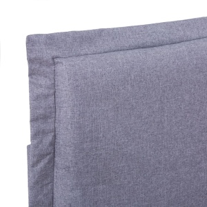 Cadru de pat, gri deschis, 140 x 200 cm, material textil - Img 7